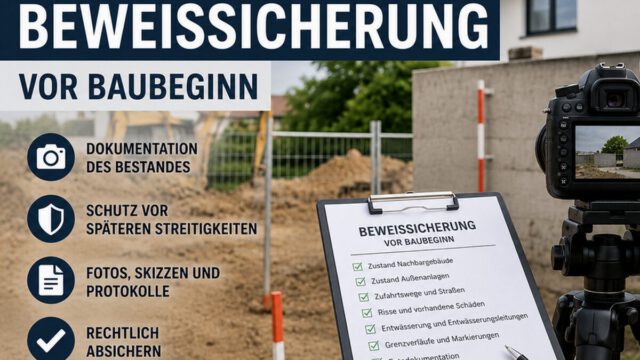 Beweissicherung Nachbarbebauung vor Baubeginn 2 Beweissicherung vor Baubeginn