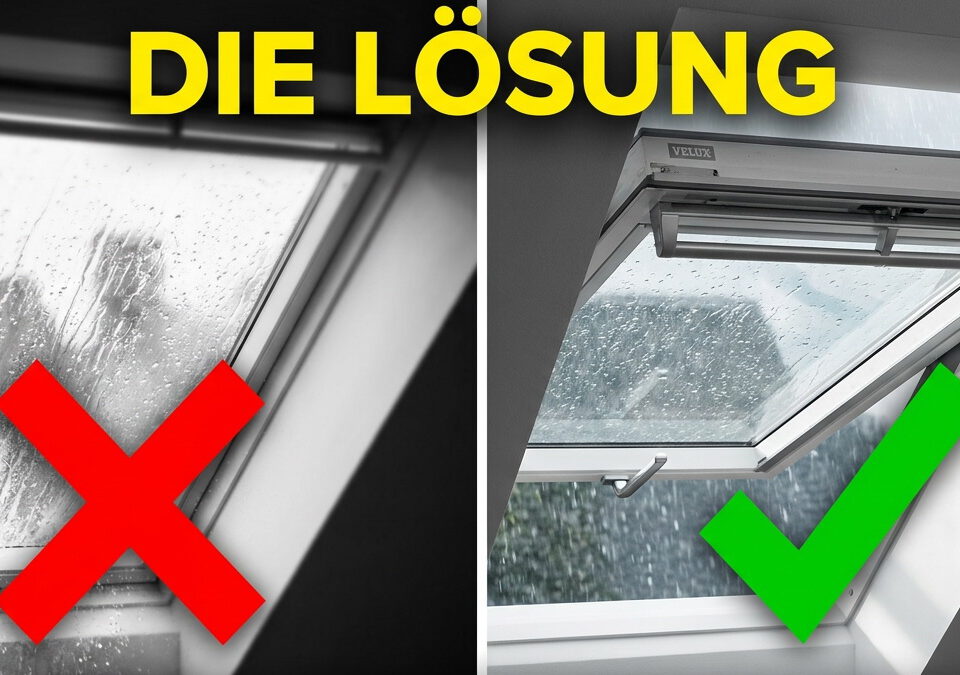 Schwarzer Schimmel Dachfenster Velux