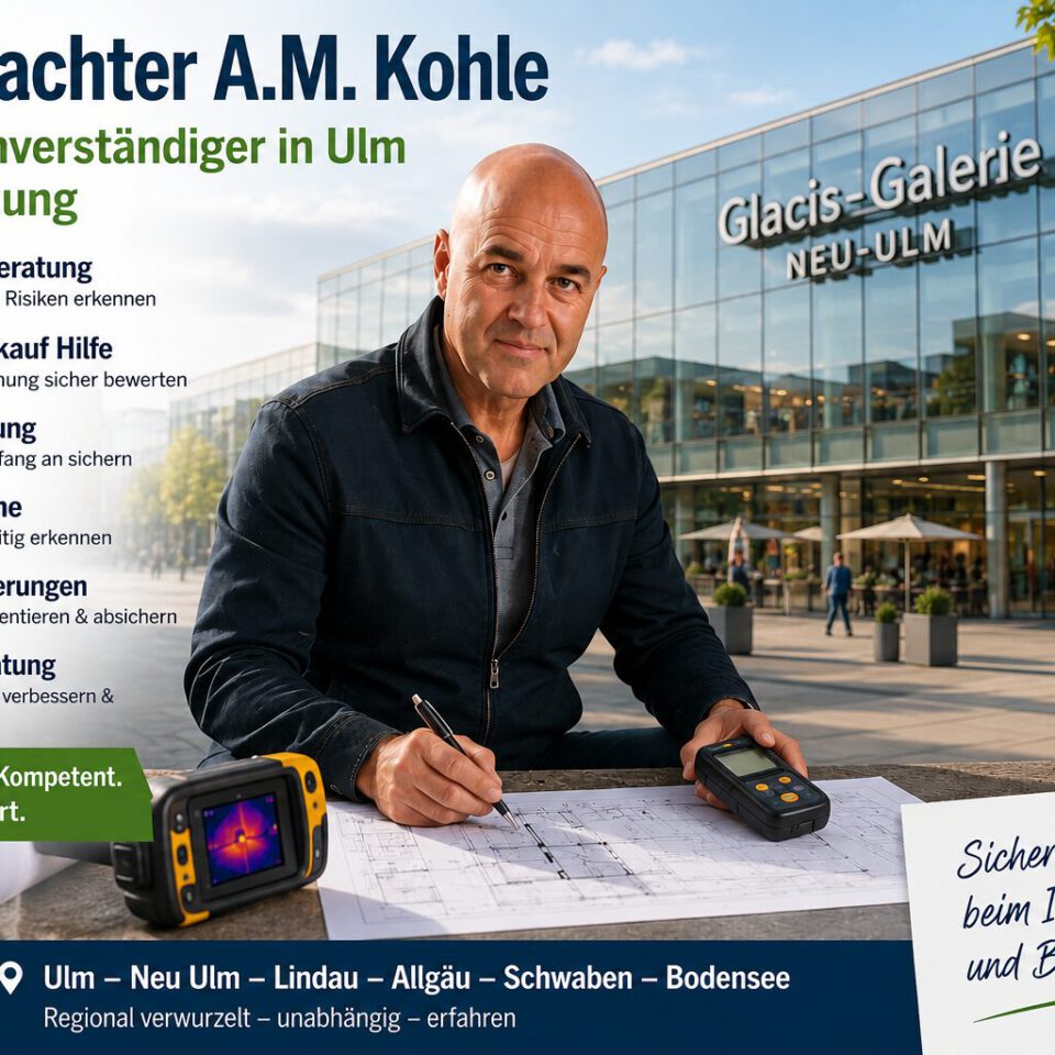 Baugutachter-Ulm-Neu-Ulm-Lindau-Allgaeu-Schwaben-Bodensee-Checkliste-Hauskauf-Wohnungskaufberatung-Baubegleitung-Bauabnahme-Beweissicherungen-Schimmelgutachten-Energieberatung