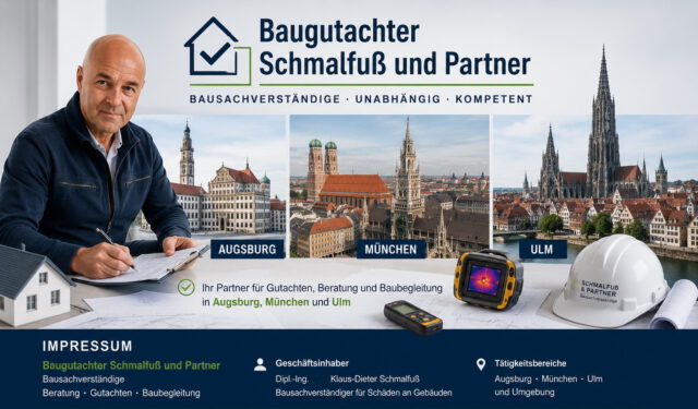 Impressum Bausachverständige in Augsburg, München, Ulm