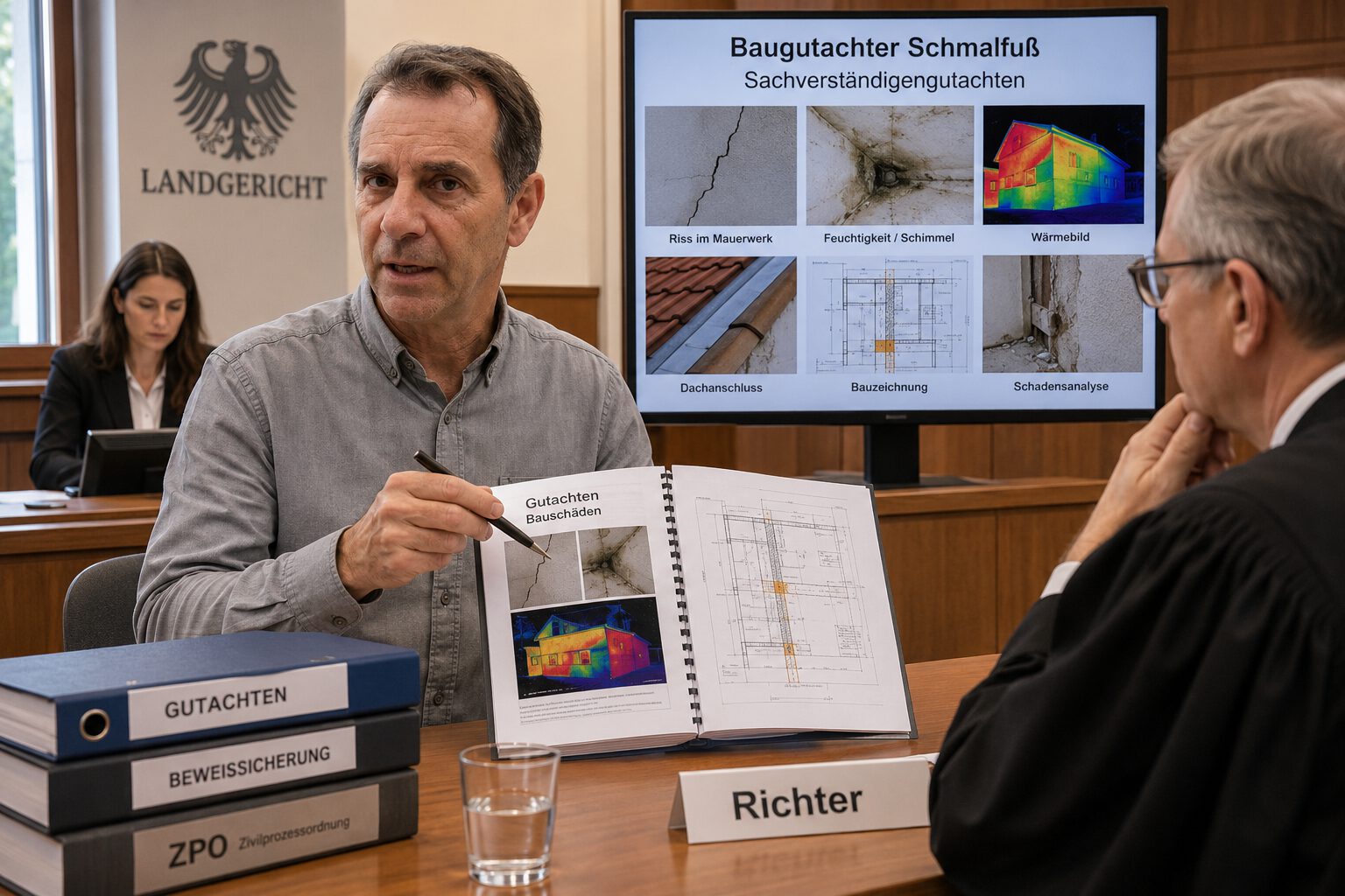 Gerichtsgutachten Gutachten vor Gericht-gerichtsfest 3 Gerichtsgutachten Gutachten vor Gericht-gerichtsfest Schimmelgutachter Schmalfuss erläutert im Gericht